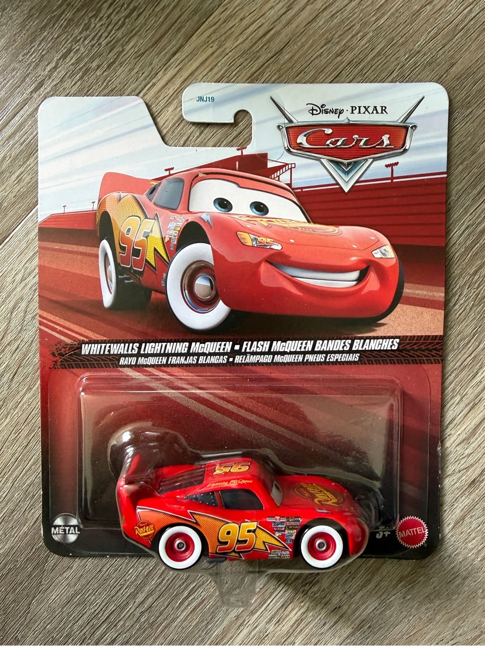 Mattel Disney Pixar Cars Lightning McQueen Red Die-Cast 1:55 White walls McQueen